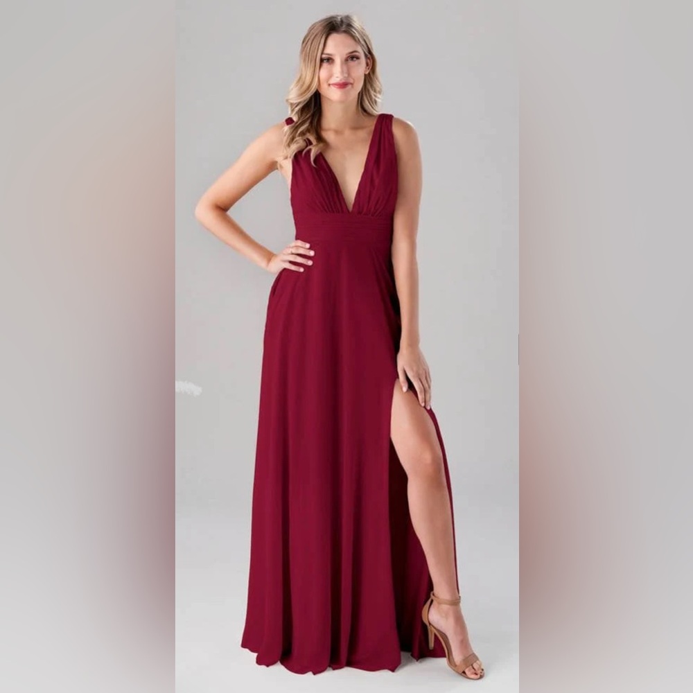 Red burgundy formal gown bridesmaid, wedding, special occasion dress